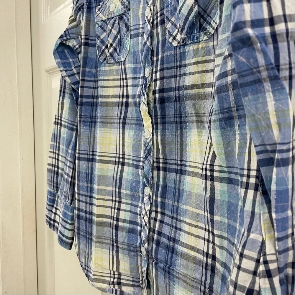 Justice Girl’s Flannel Button Down Size 10